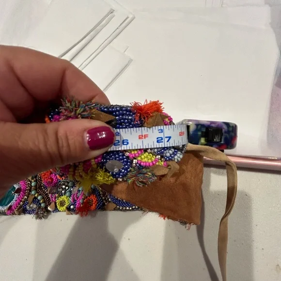 Beaded Art Basal Boho Belt-Boutique Leather Beaded Belts – Riders Boutique main image 4